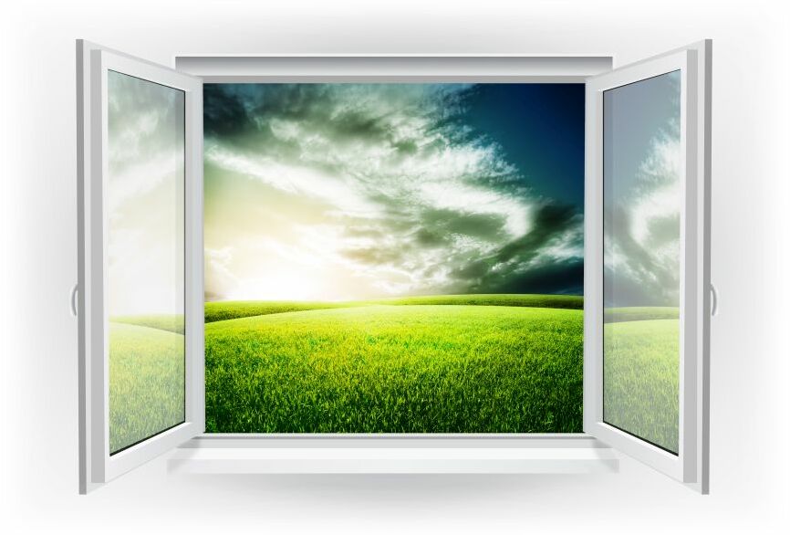 Картина на холсте Природа в окне, арт hd1616901